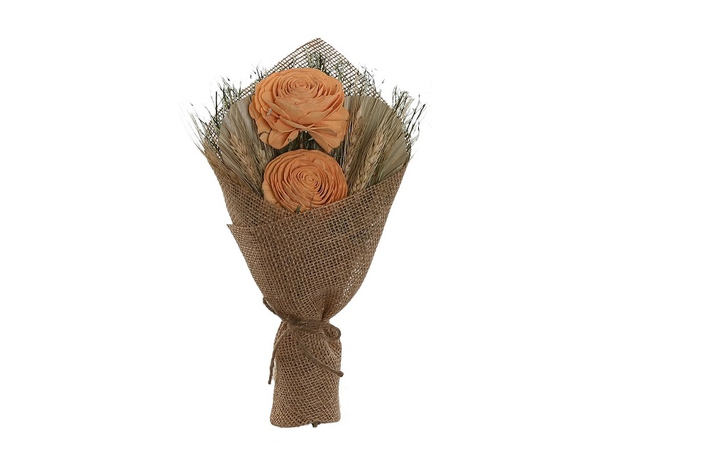 RAMO FLOR SECA YUTE 20X8X35CM NUDE